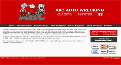 Desktop Screenshot of abcautowreckingaz.com