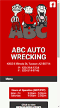 Mobile Screenshot of abcautowreckingaz.com